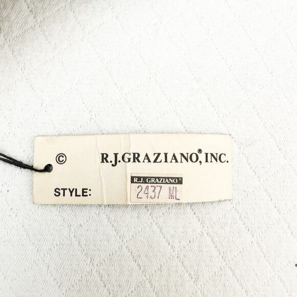 RJ Graziano Adjustable Back Suede Velvet Jeweled Belt Size M/L VINTAGE Deadstock - Picture 4 of 8